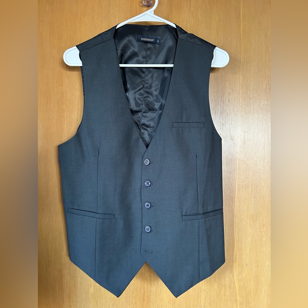 Hisdern Vest Dark Gray medium worn nice like NEW